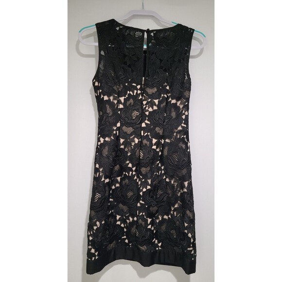 WHBM Sleeveless Lace Cocktail Dress from Iconic Black Dress Collection Size 0 - Picture 4 of 10